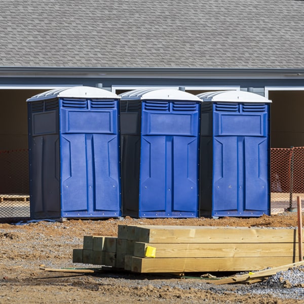 are there any restrictions on where i can place the portable restrooms during my rental period in Chinquapin North Carolina